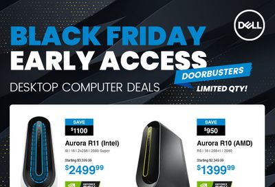 Dell Black Friday Early Access Flyer November 27 to 30
