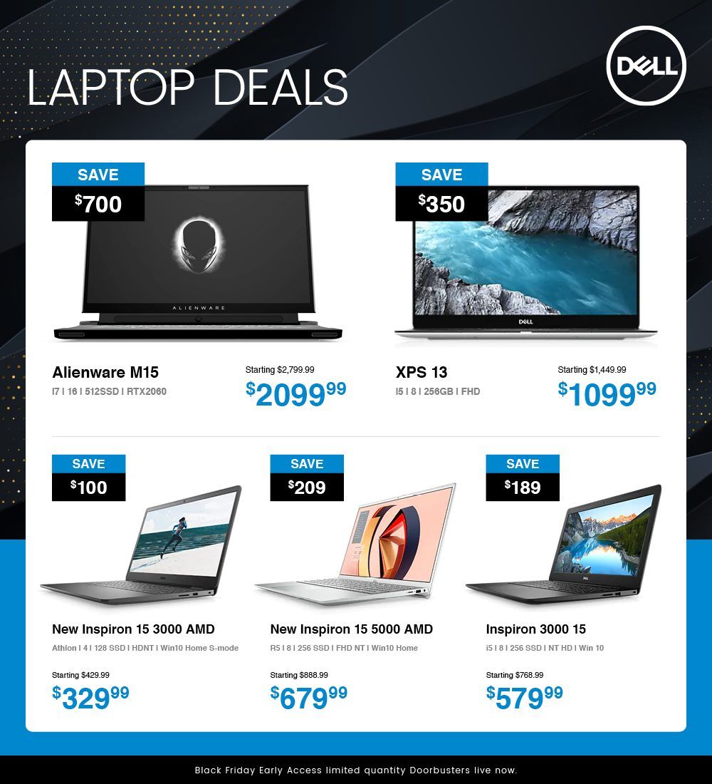 Dell Black Friday Early Access Flyer November 27 to 30