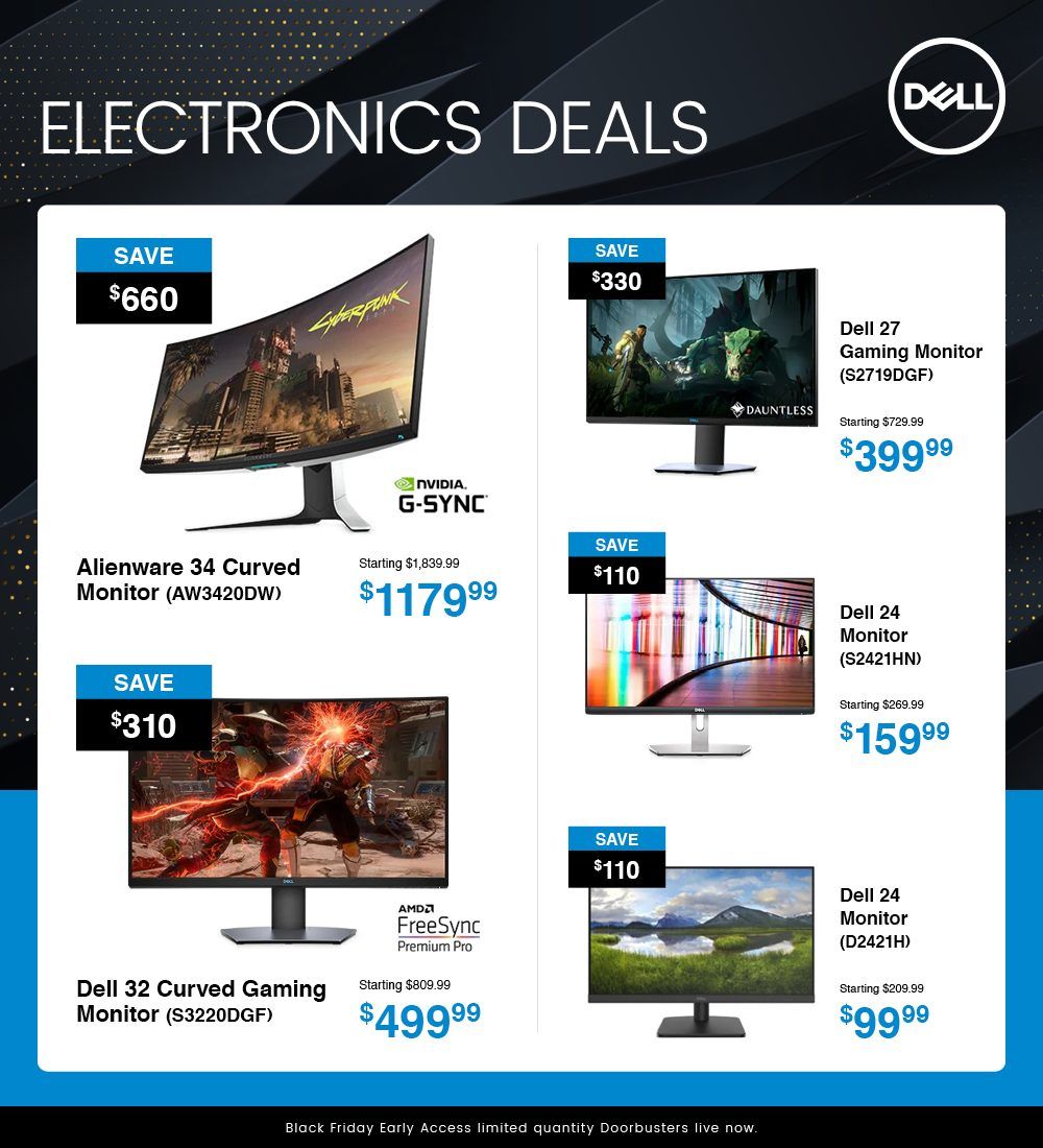 Dell Black Friday Early Access Flyer November 27 to 30