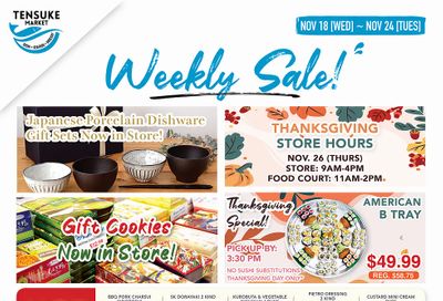 Tensuke Market Thanksgiving Weekly Ad Flyer November 18 to November 24, 2020