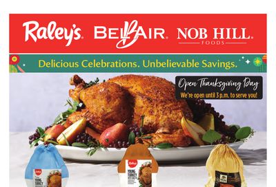 Raley's Thanksgiving Weekly Ad Flyer November 18 to November 26, 2020