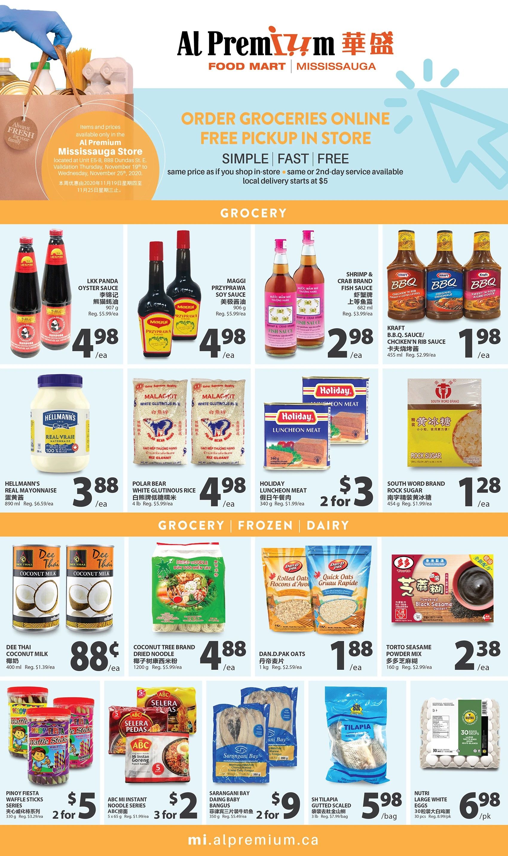 Al Premium Food Mart (Mississauga) Flyer November 19 to 25