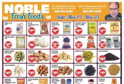 Noble Fresh Foods Flyer November 19 to 25