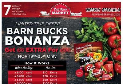 Red Barn Market Flyer November 19 to 25