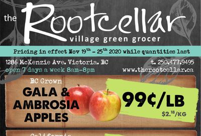 The Root Cellar Flyer November 19 to 25