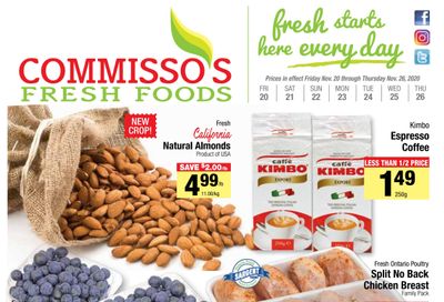 Commisso's Fresh Foods Flyer November 20 to 26
