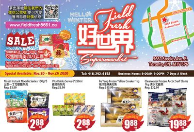 Field Fresh Supermarket Flyer November 20 to 26