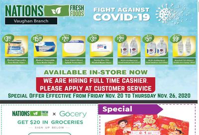 Nations Fresh Foods (Vaughan) Flyer November 20 to 26