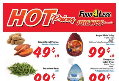 Food 4 Less (CA) Weekly Ad Flyer November 18 to November 26