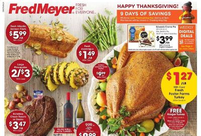 Fred Meyer (DC, DE, NJ, NY, PA, VA) Weekly Ad Flyer November 18 to November 26