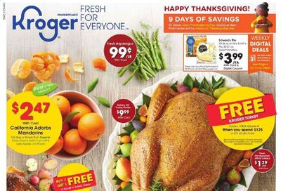 Kroger Weekly Ad Flyer November 18 to November 26