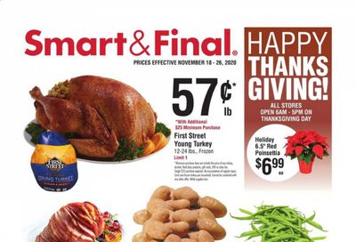 Smart & Final (AZ, CA, NV) Weekly Ad Flyer November 18 to November 26