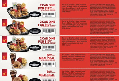 McDonald's Canada Coupons (BC, YT) September 3 to October 6