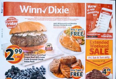 Winn Dixie Weekly Ad Flyer 11/27/20 – 12/1/20 & Winn Dixie Ad Preview!