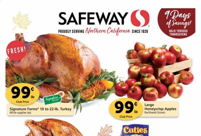 Safeway (AZ, CA, CO, HI, MD, NE, OR, VA, WA) Weekly Ad Flyer November 18 to November 26