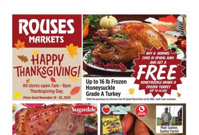 Rouses Markets (AL, LA, MS) Weekly Ad Flyer November 18 to November 26