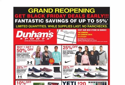 Dunham's Sports (PA) Weekly Ad Flyer November 21 to November 25
