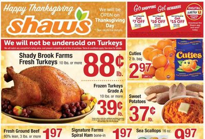Shaw’s (MA, ME, NH, RI, VT) Weekly Ad Flyer November 20 to November 26