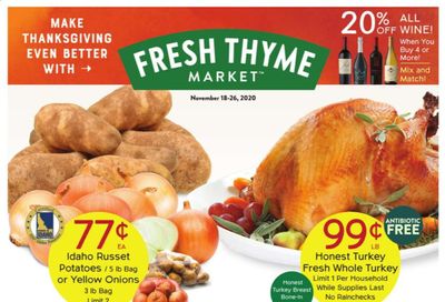 Fresh Thyme Weekly Ad Flyer November 18 to November 26