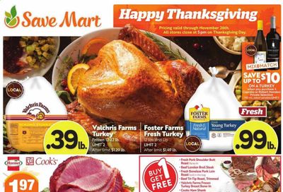 Save Mart Weekly Ad Flyer November 18 to November 26