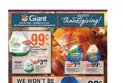 Giant Food Weekly Ad Flyer November 20 to November 26