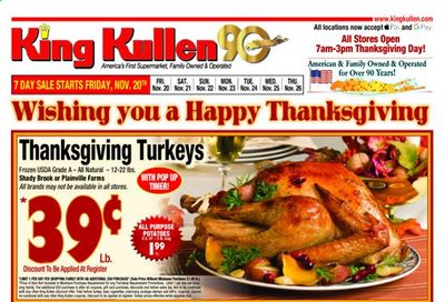 King Kullen Weekly Ad Flyer November 20 to November 26