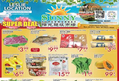 Sunny Supermarket (Leslie) Flyer November 20 to 26