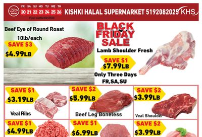 Kishki Halal Supermarket Flyer November 20 to 26