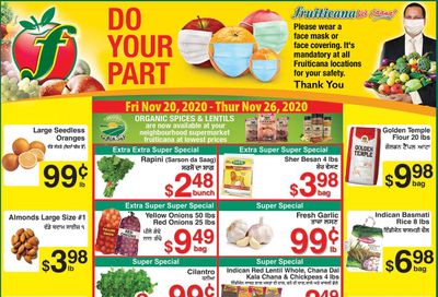 Fruiticana (Calgary) Flyer November 20 to 26