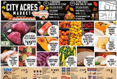 City Acres Market Thanksgiving Weekly Ad Flyer November 20 to November 26, 2020