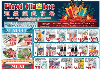 First Choice Supermarket Flyer December 20 to 26