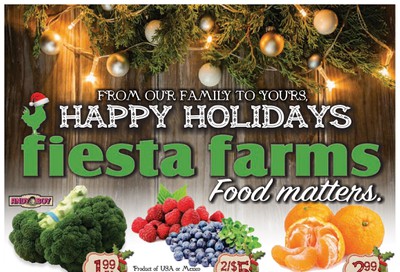 Fiesta Farms Flyer December 20 to January 2