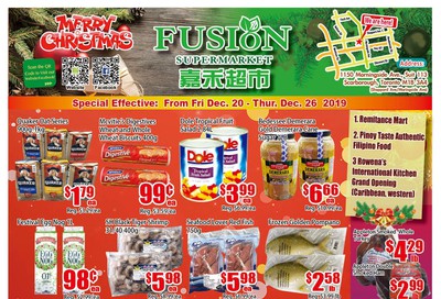 Fusion Supermarket Flyer December 20 to 26
