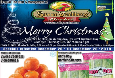 Sun Valley Market Flyer December 20 to 26