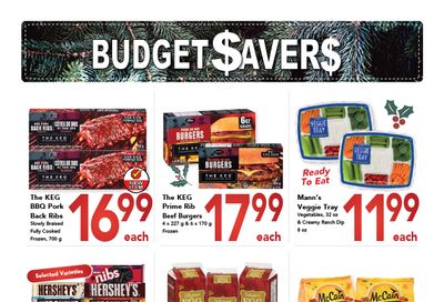 Buy-Low Foods Budget Savers Flyer November 22 to December 26