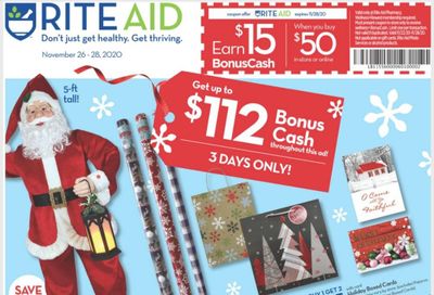 RITE AID Weekly Ad Flyer November 26 to November 28