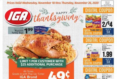 IGA Weekly Ad Flyer November 18 to November 26