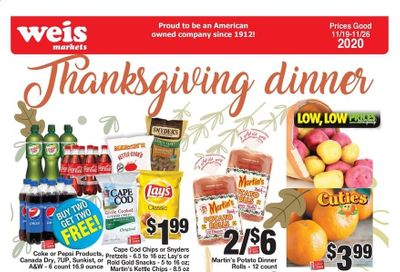 Weis Weekly Ad Flyer November 19 to November 26