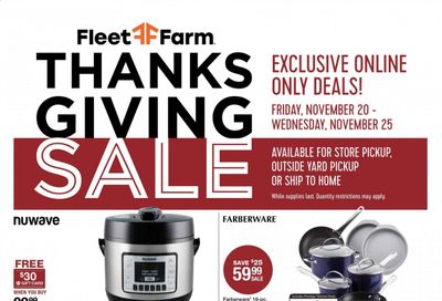 Fleet Farm Weekly Ad Flyer November 20 to November 25