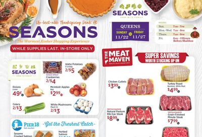 Seasons Thanksgiving Weekly Ad Flyer November 22 to November 27, 2020