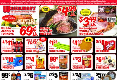 Wesselman's Thanksgiving Weekly Ad Flyer November 22 to November 28, 2020