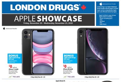 London Drugs Apple Showcase Event Flyer November 20 to 25