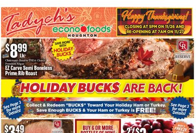 Tadych's Thanksgiving Weekly Ad Flyer November 23 to November 29, 2020