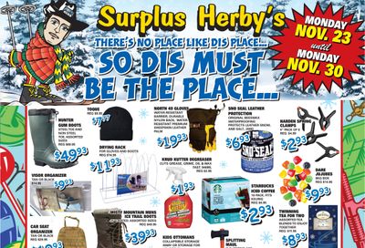 Surplus Herby's Flyer November 23 to 30