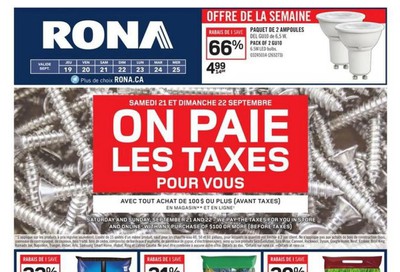 Rona (QC) Flyer September 19 to 25