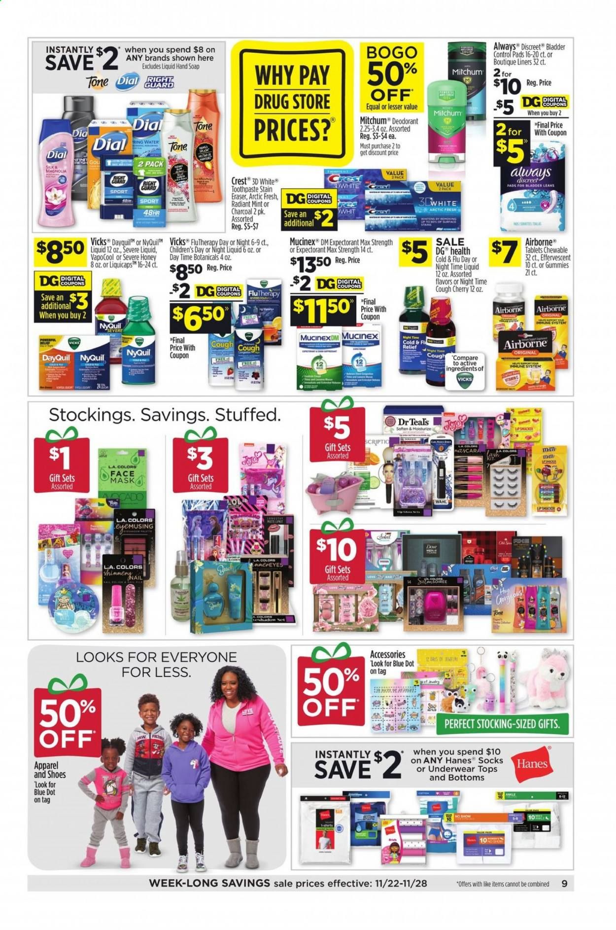 Dollar General (NC, SC) Weekly Ad Flyer November 22 to November 28