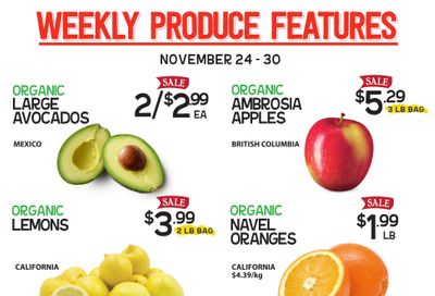 Pomme Natural Market Flyer November 24 to 30