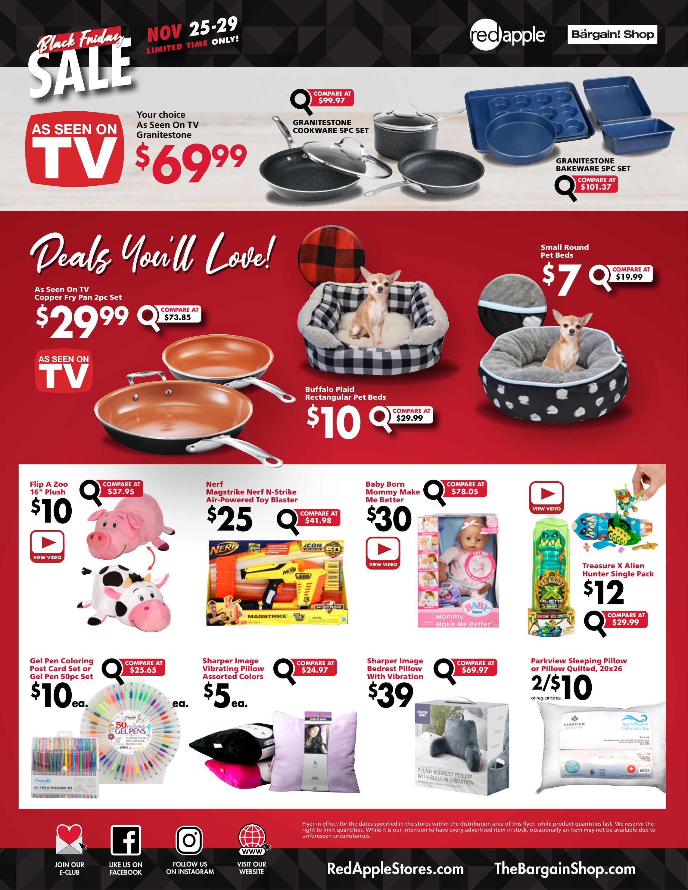 The Bargain Shop and Red Apple Stores Black Friday Flyer November 25 to 29, 2020