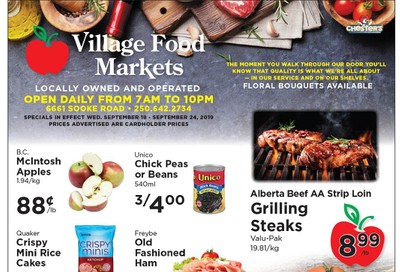 Village Food Market Flyer September 18 to 24