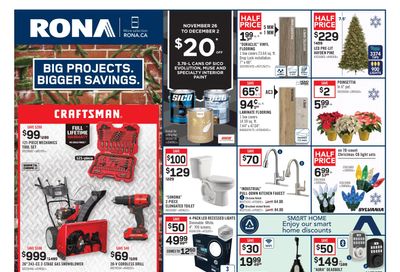 Rona (ON) Flyer November 26  to December 2